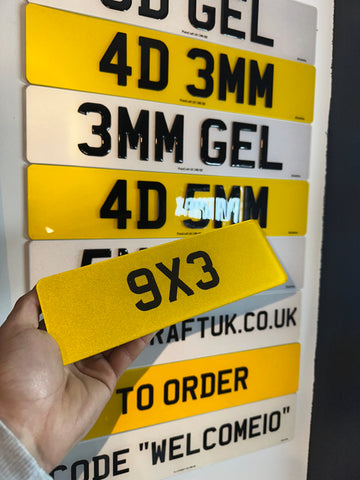 9x3 Bike plate