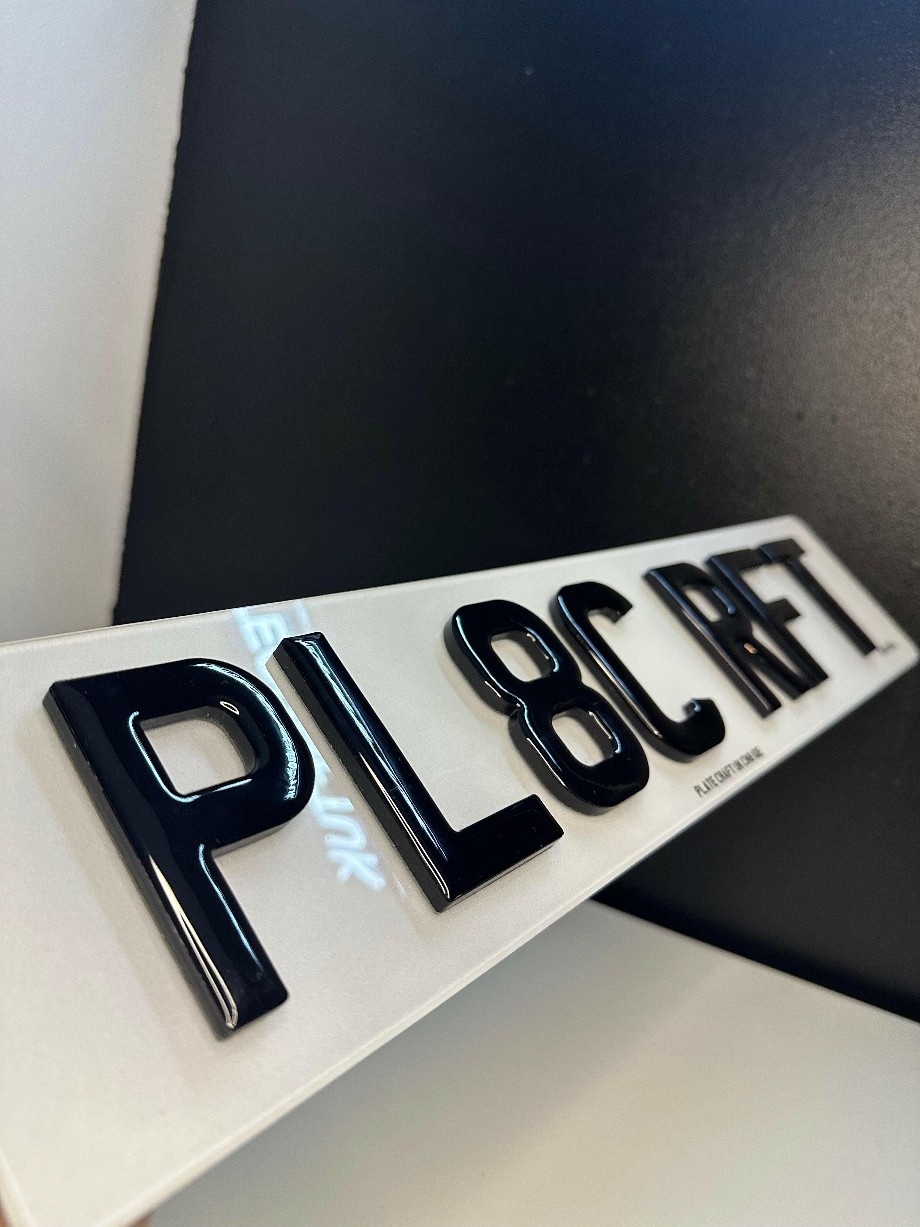 5mm gel number plates