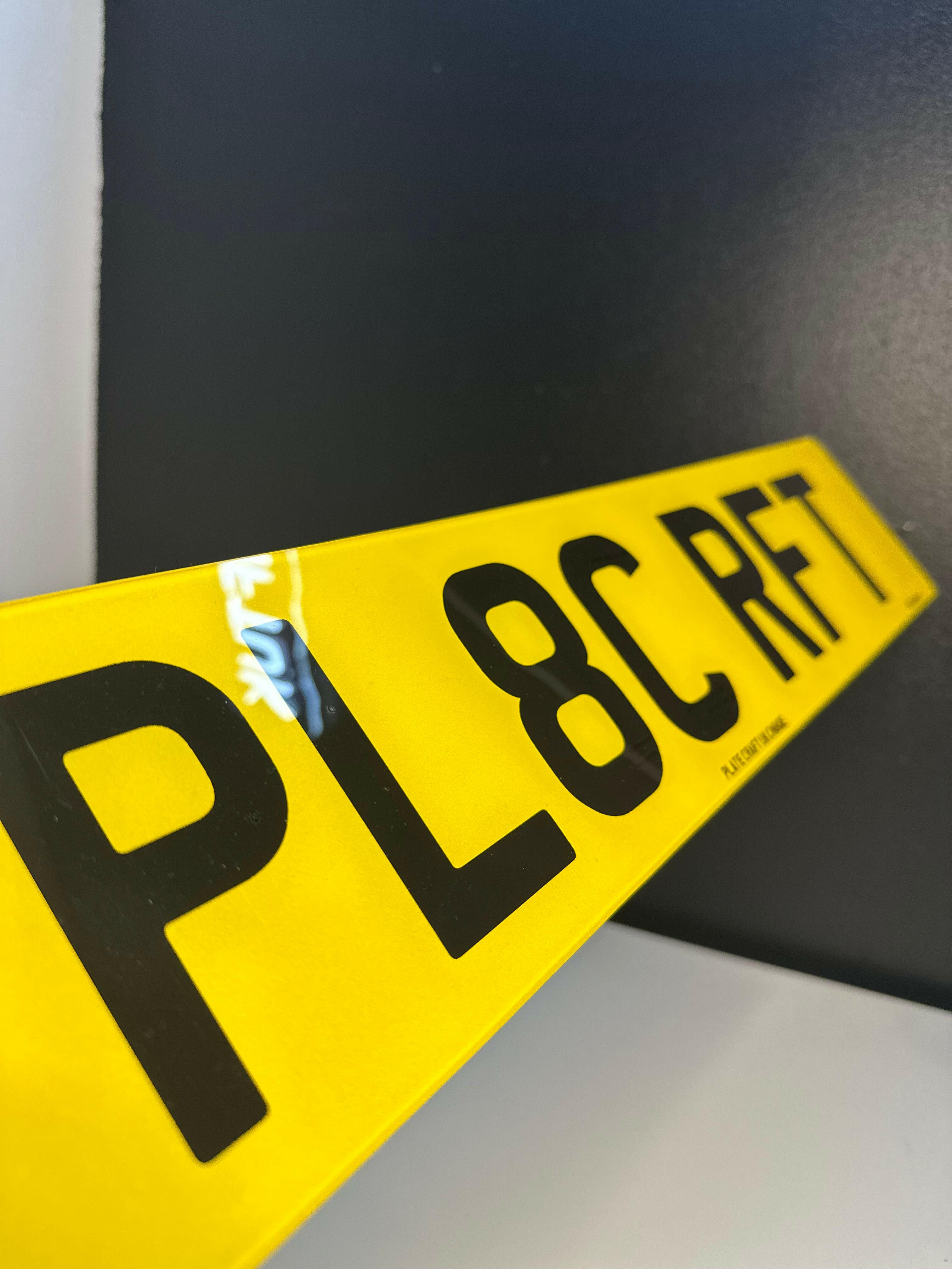 Printed Number plates