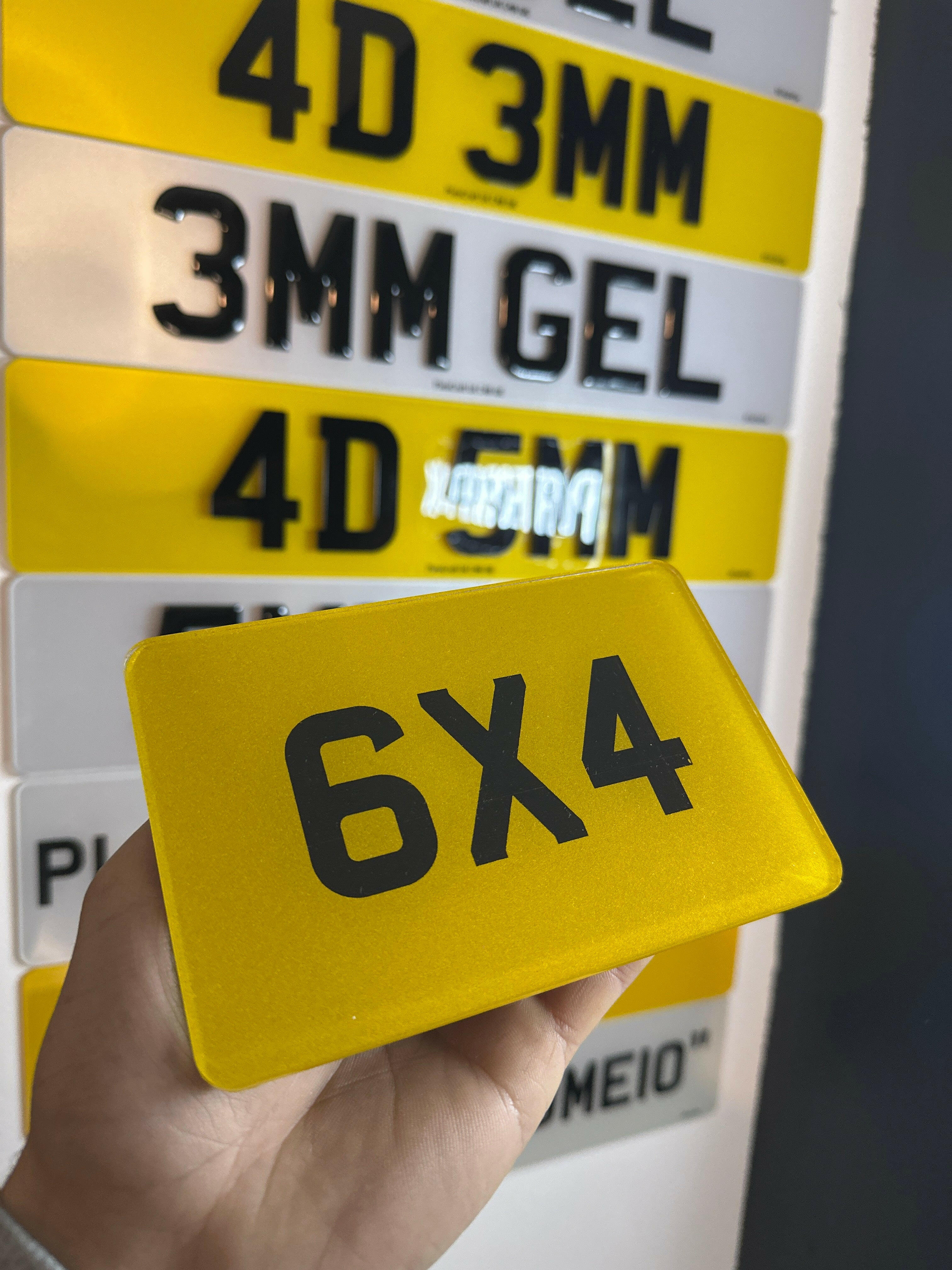 6x4 Bike plate