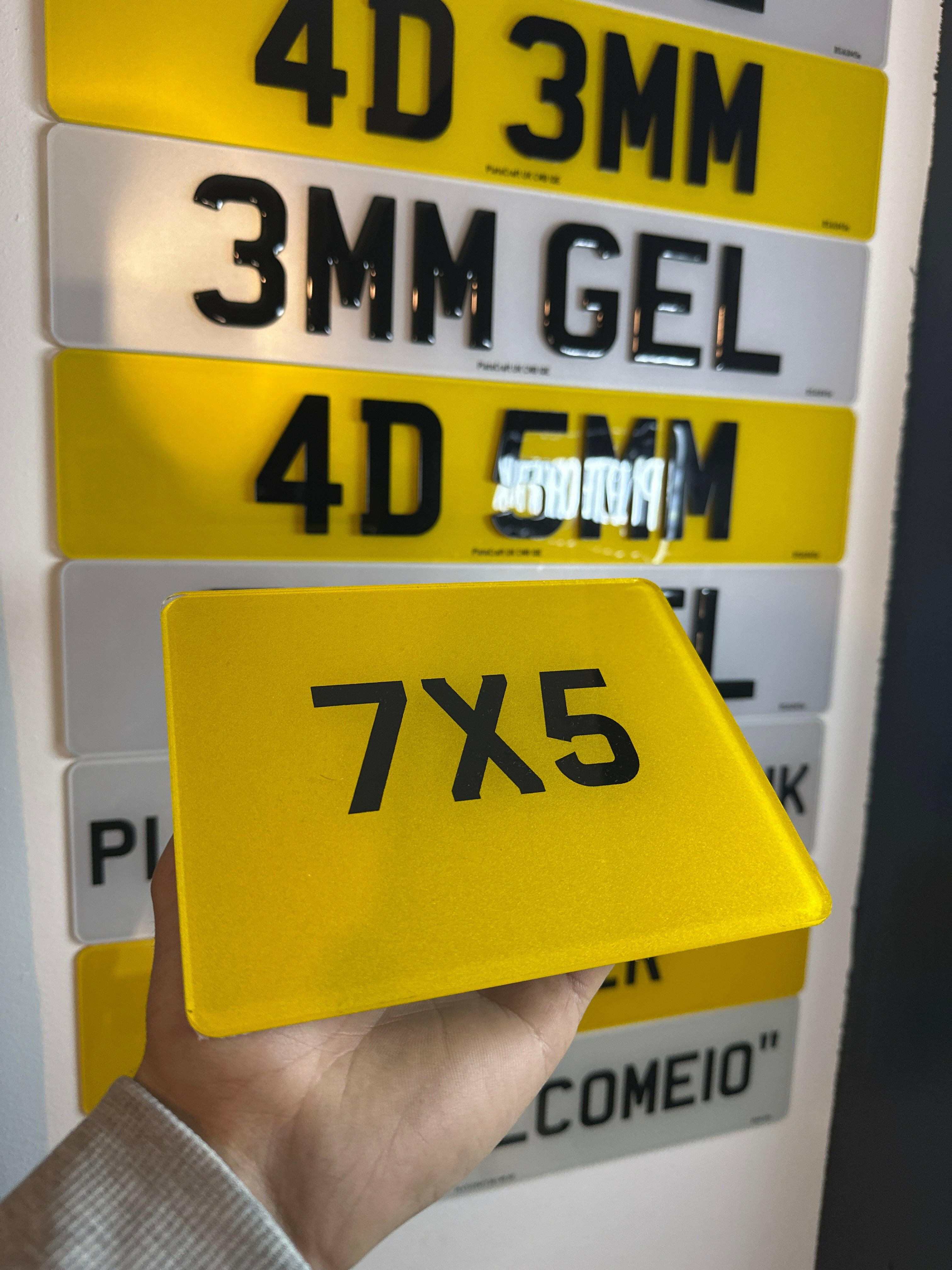 7x5 Bike plate