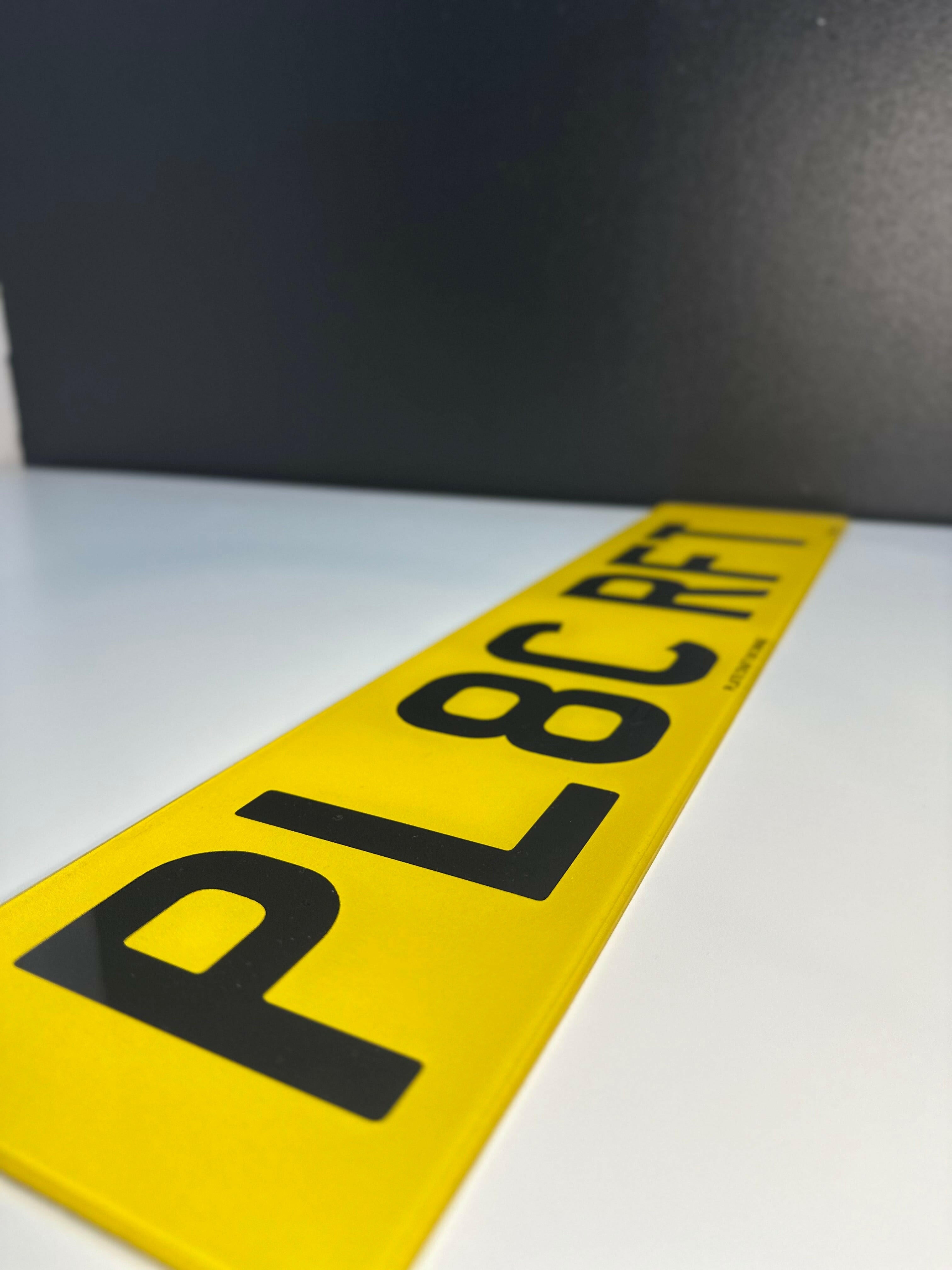 Printed Number plates