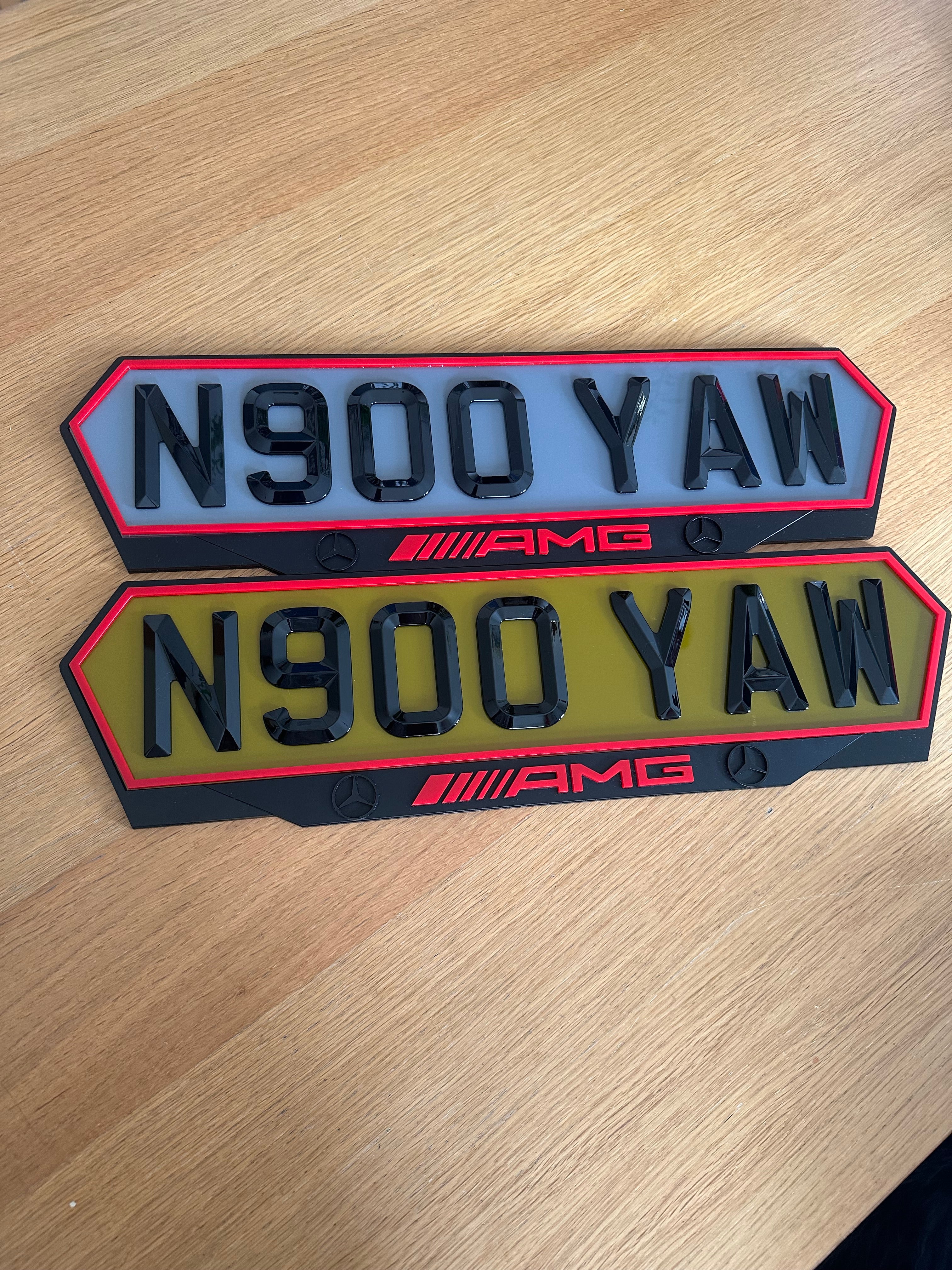 Plate holder + number plates bundle