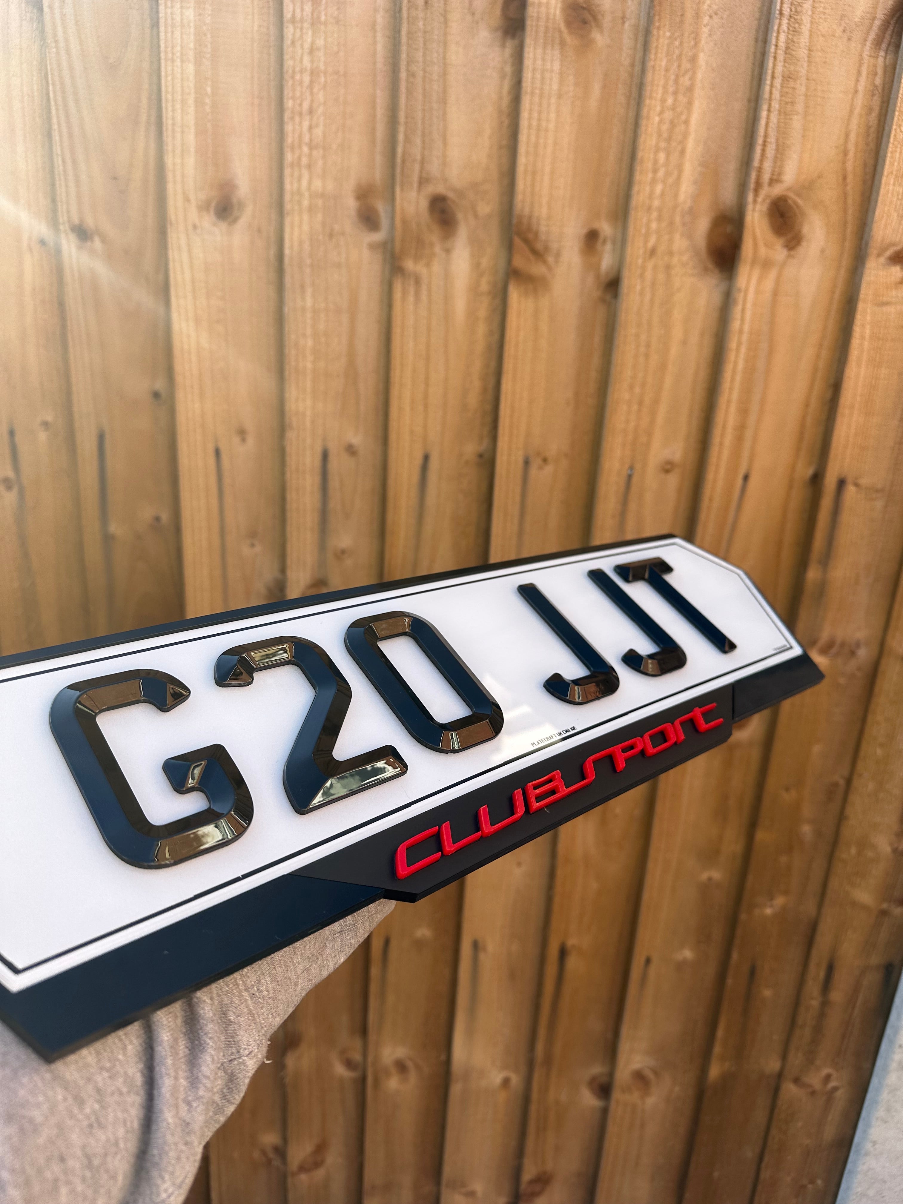 Ultimate Custom Number Plate + Luxury Holder Set