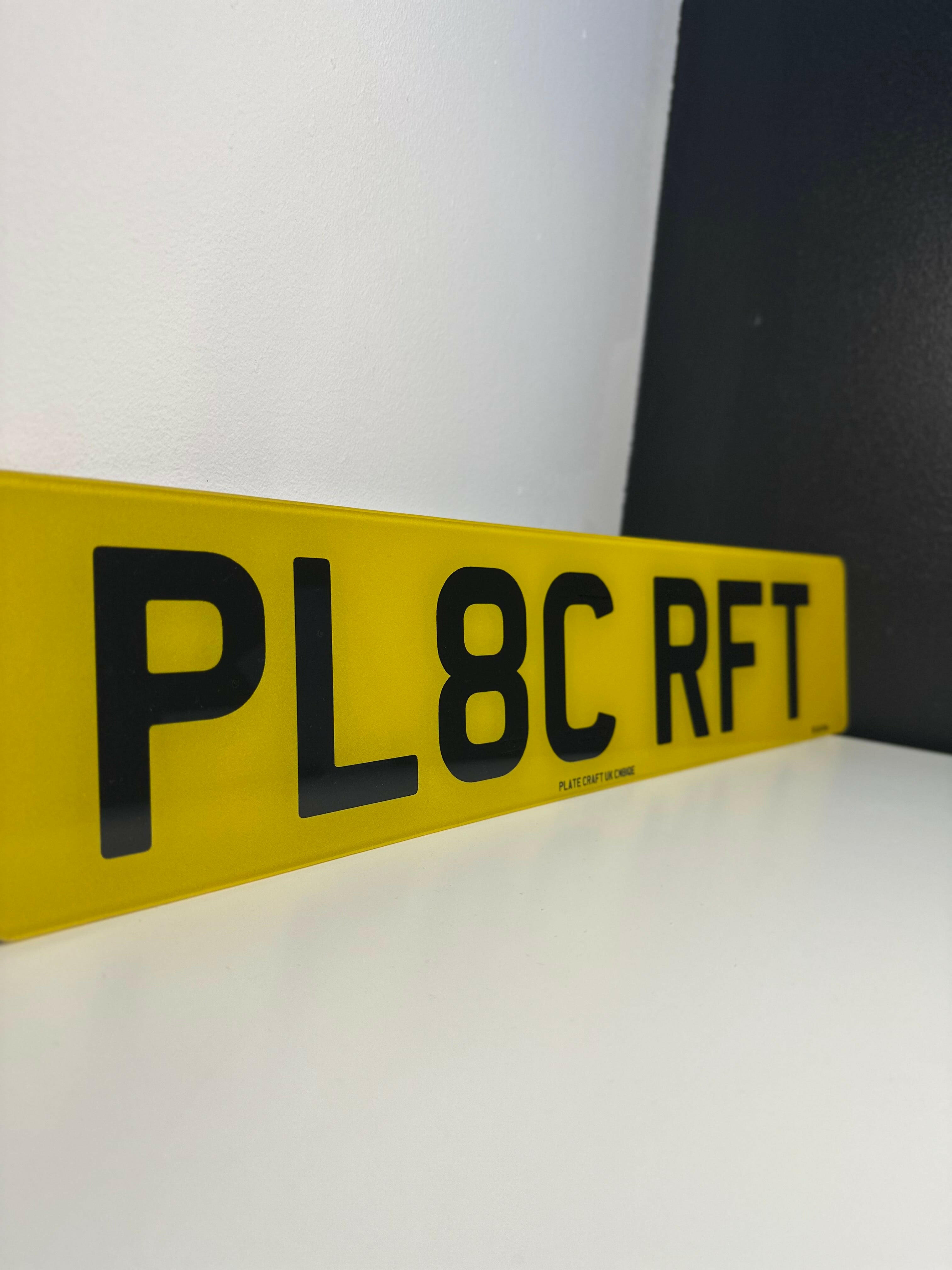 Printed Number plates
