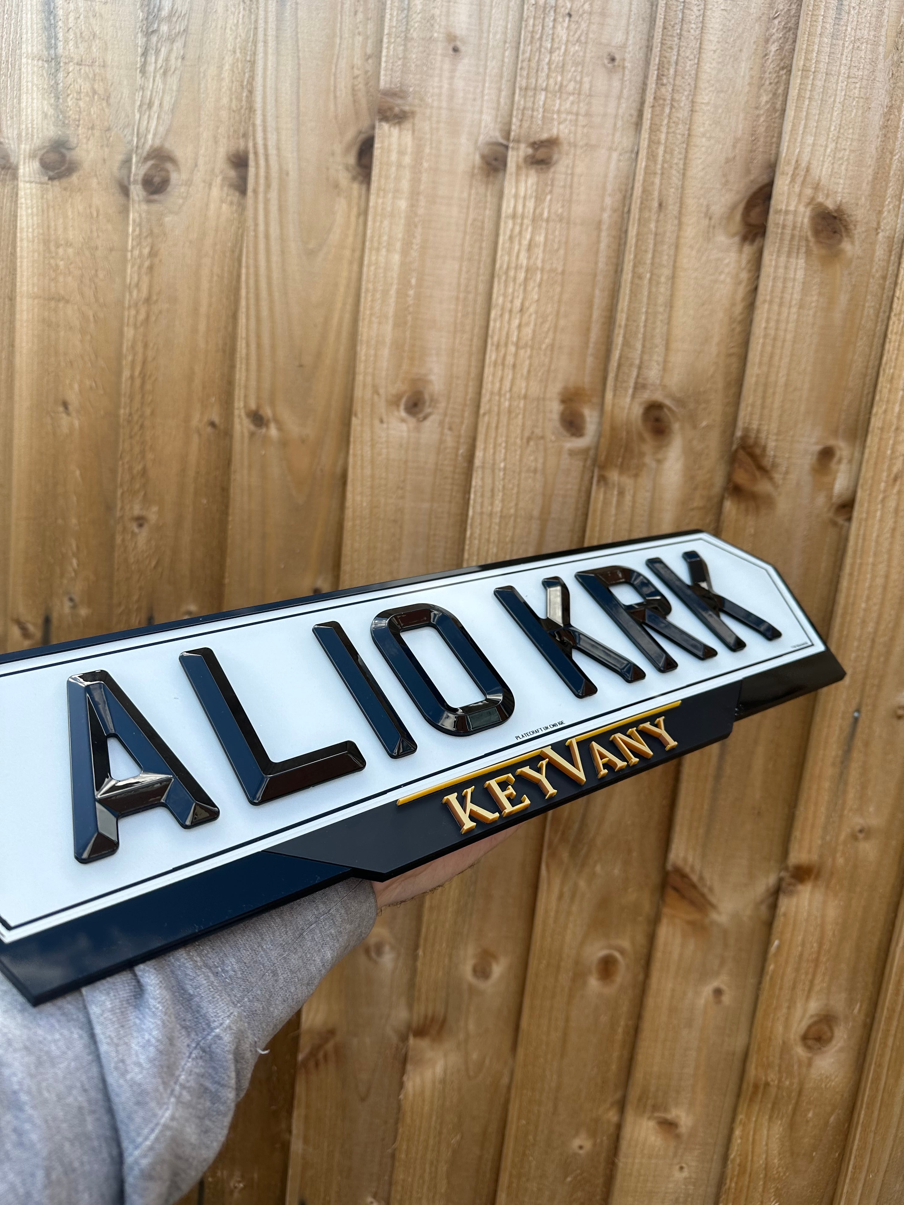 Ultimate Custom Number Plate + Luxury Holder Set