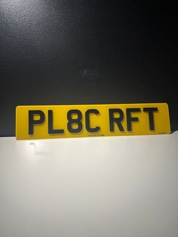 4D 5mm Number Plates