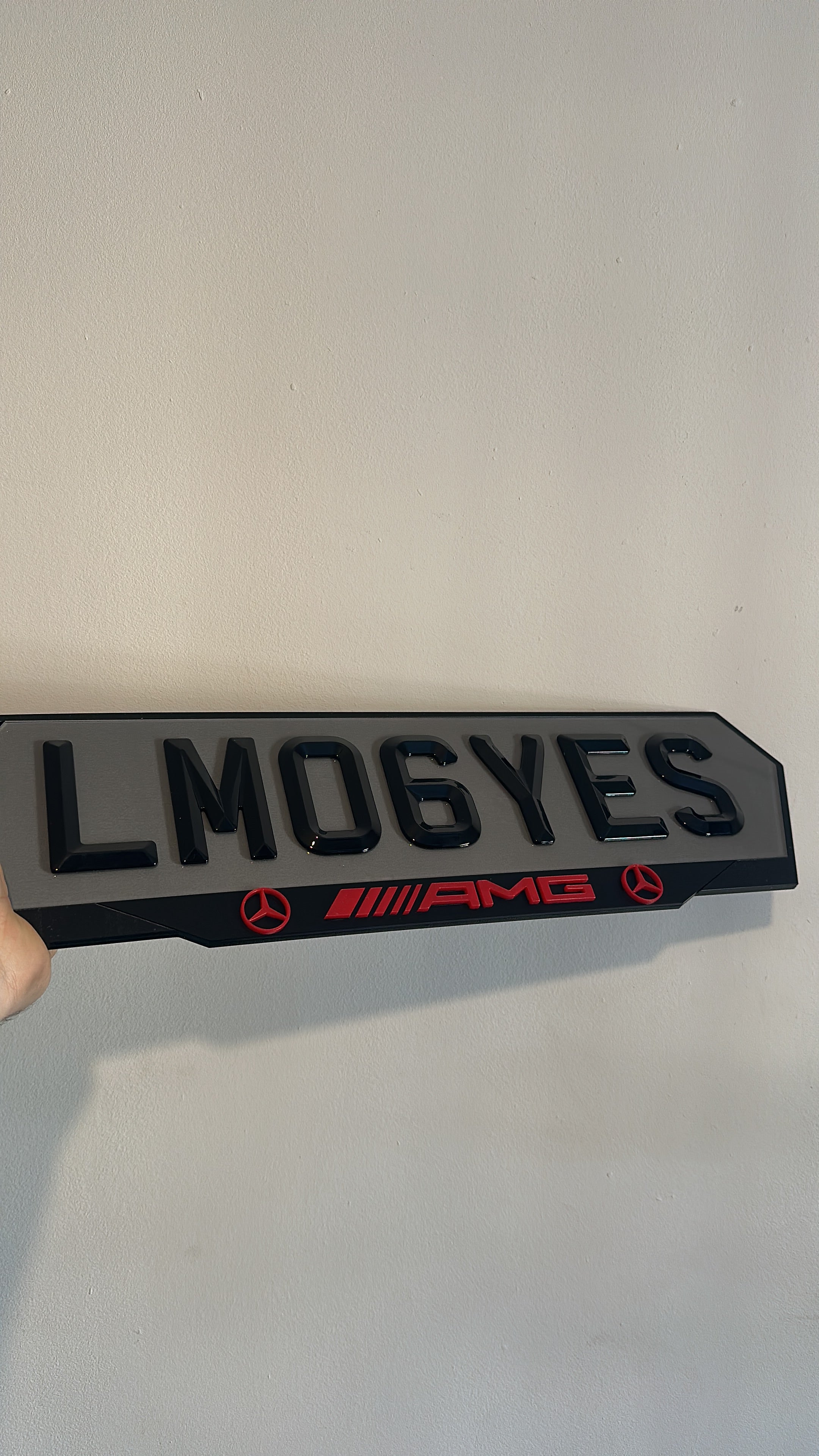 Plate holder + number plates bundle