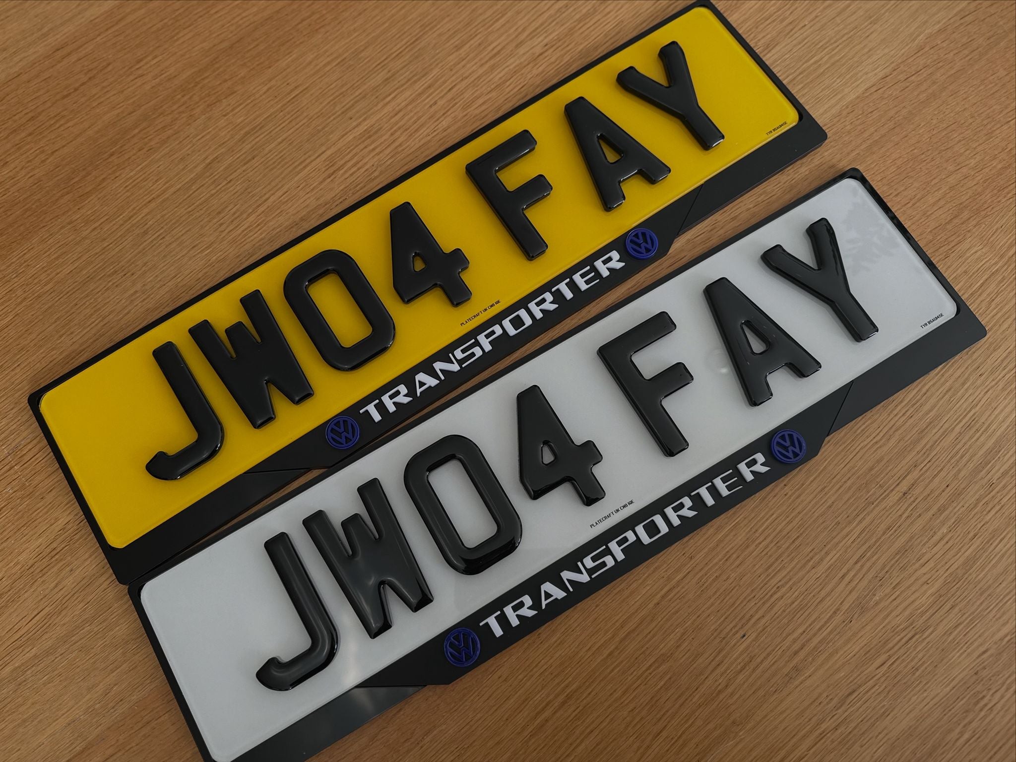 Plate holder + number plates bundle