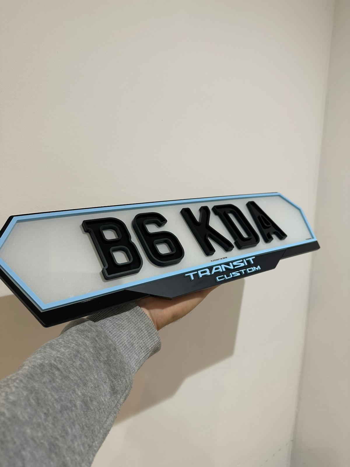 Ultimate Custom Number Plate + Luxury Holder Set